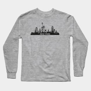 New York City Skyline Long Sleeve T-Shirt